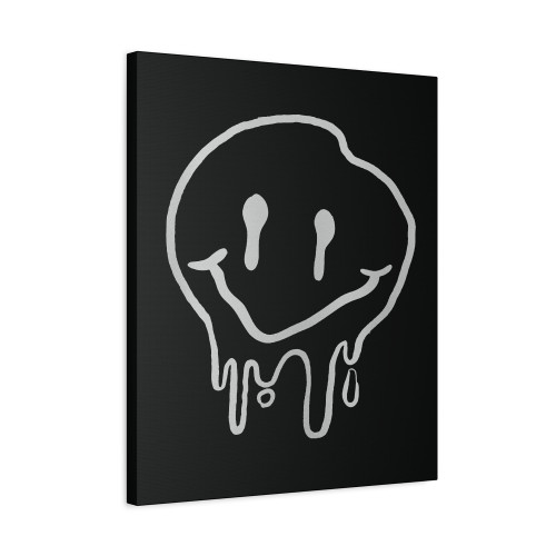 Melting Smiley Canvas Print Poster