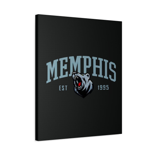 Memphis Basketball Vintage Est 1995 Canvas Print Poster