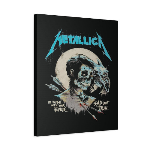 Metallica Sad But True Poster Canvas Print Poster
