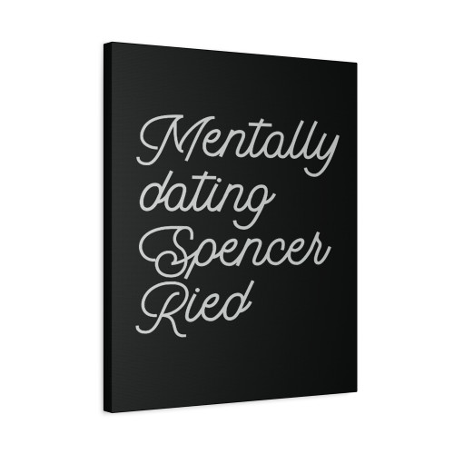 Metally Dating Spencer Reid Canvas Print Poster