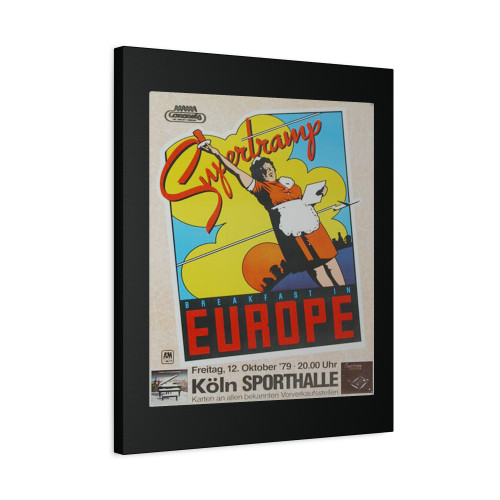 Supertramp Breakfast In Koln 1979 Canvas Print Poster