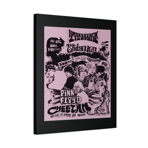 Syd Barrett And The Pink Floyd At The Cheetah Club In Venice California 1967 Canvas Print Poster Syd Barrett And The Pink Floyd At The Cheetah Club In Venice California 1967 Canvas Print Poster