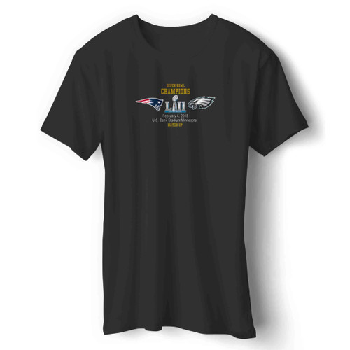 Super Bowl Champions Patriots Vs Eagles Match Up Man's T-Shirt