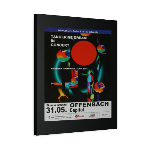 Tangerine Dream Phaedra Farewell Frankfurt 2014 Canvas Print Poster