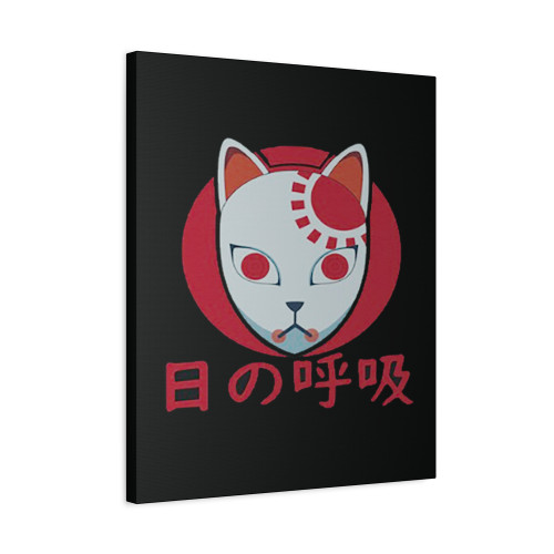 Tanjiro Kamado Demon Slayer Mask Canvas Print Poster