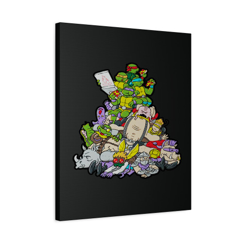 Teenage Mutant Ninja Turtle Tmnt Time For Pizza Canvas Print Poster