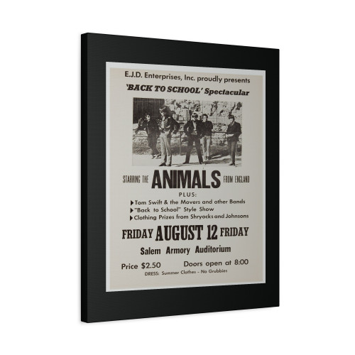 The Animals Concert Vintage Old On Metal Tin Sign Or Canvas Print Poster