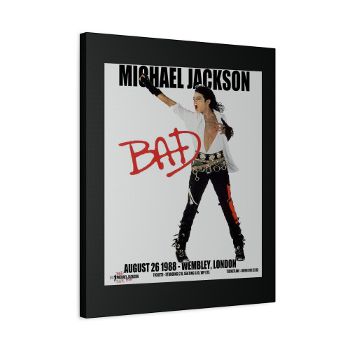 Michael Jackson Poster During The Bad Tour Canvas Print Poster