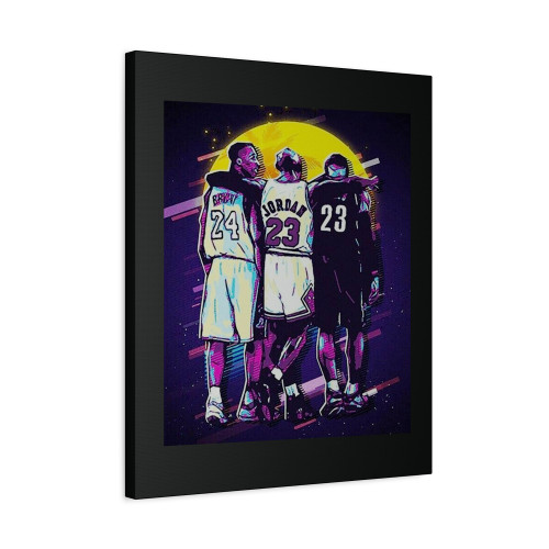 Michael Jordan Kobe Bryant Lebron James Nba Canvas Print Poster