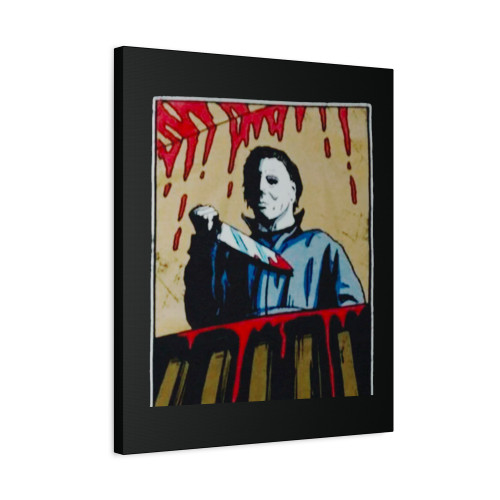 Michael Myers Halloween Tarot Card Boogeyman Horror Movie Canvas Print Poster