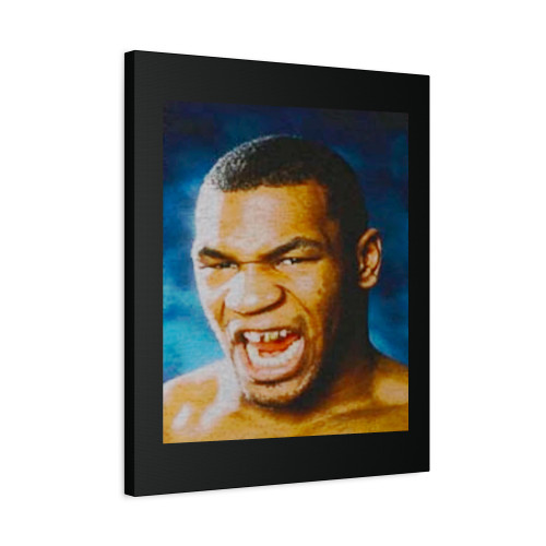 Mike Tyson Smile Fleece Canvas Print Poster