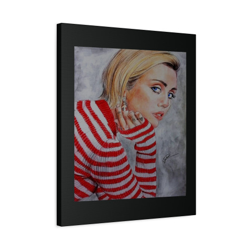 Miley Cyrus Fanart Canvas Print Poster