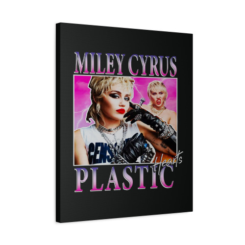 Miley Cyrus Homage Canvas Print Poster