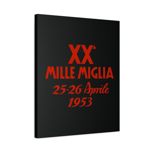 Mille Miglia 1953 Canvas Print Poster