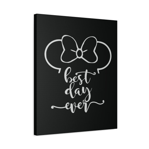 Minnie Ears Best Day Ever Disney Canvas Print Poster