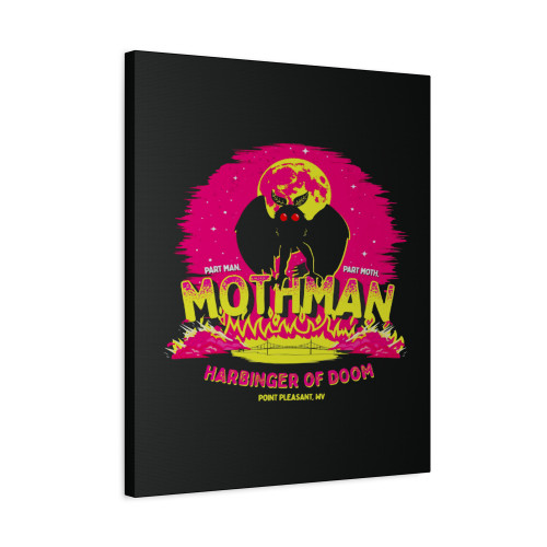 Mothman Harbinger Of Doom Funny Cryptid Canvas Print Poster