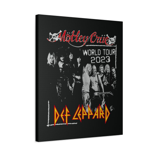 Motley Crue Def Leppard World Tour 2023 Canvas Print Poster Motley Crue Def Leppard World Tour 2023 Canvas Print Poster