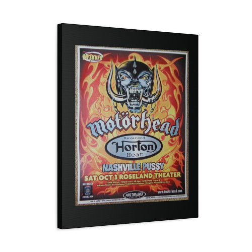 Motorhead 2009 Gig Poster Portland Oregon Concert Canvas Print Poster