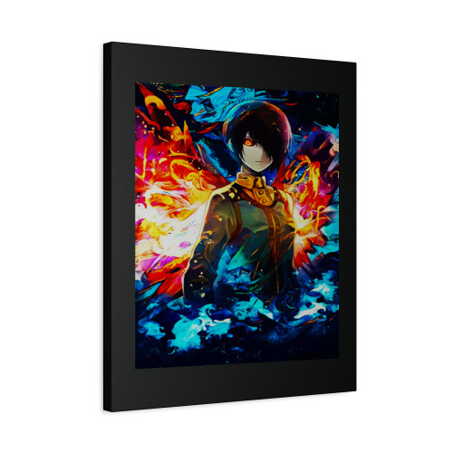 Neon Rabbit Canvas Print Poster