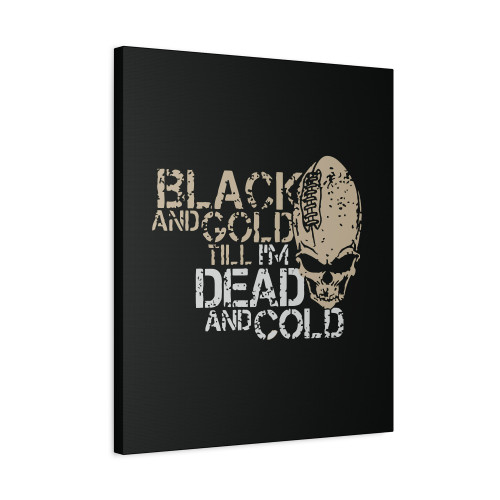 New Orleans Football Black And Gold Vintage Canvas Print Poster