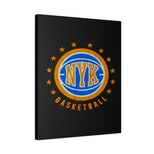 New York Basketball Team Vintage Canvas Print Poster