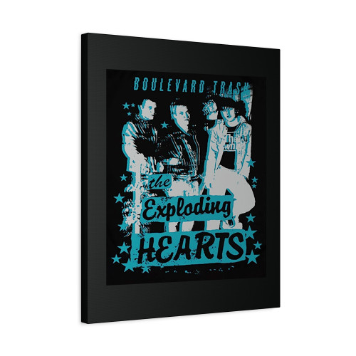Exploding Hearts Boulevard Trash Canvas Print Poster
