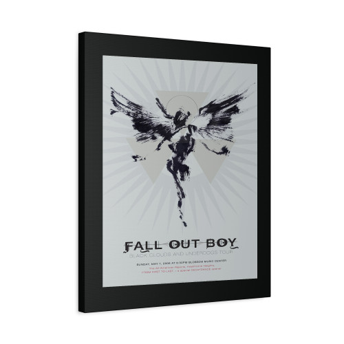 Fall Out Boy Black Cloud And Underdogs Tour Canvas Print Poster