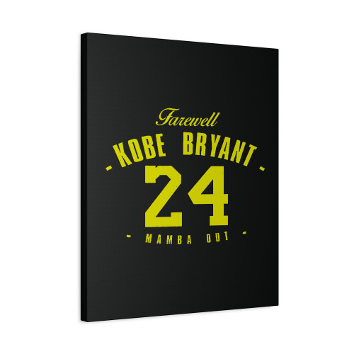 Farewell Black Mamba 24 Kobe Bryant Trikot Legend Mamba Out Lakers Canvas Print Poster