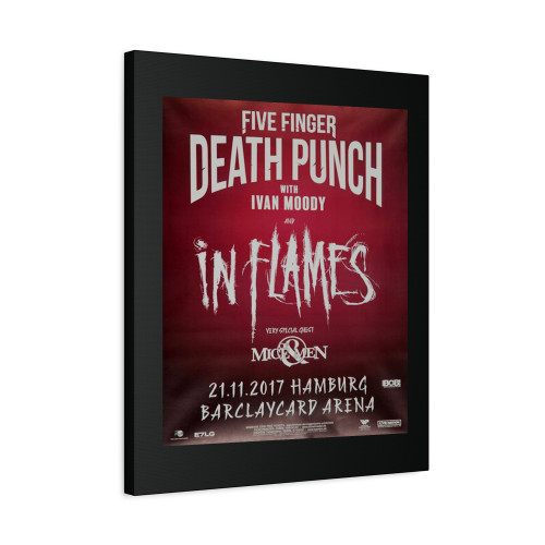 Five Finger Death Punch And Justice For None Hamburg 2010 Canvas Print Poster