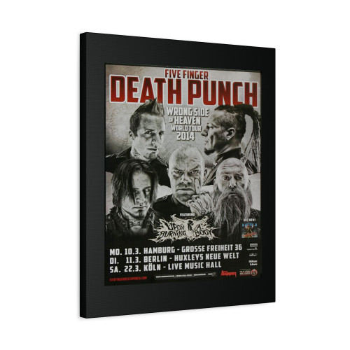 Five Finger Death Punch Wrong Side Hamburg 2014 Canvas Print Poster