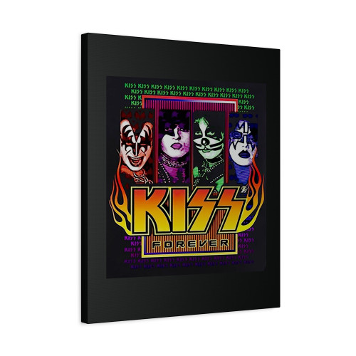 Forever Kiss Band Unmasked Graphic Rock Heavy Metal Canvas Print Poster