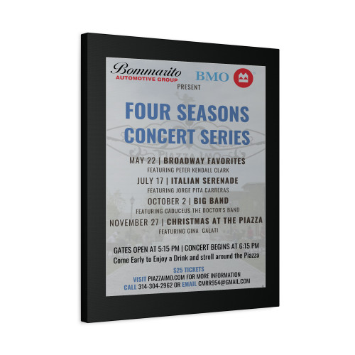 Four Seasons Concert Series Canvas Print Poster