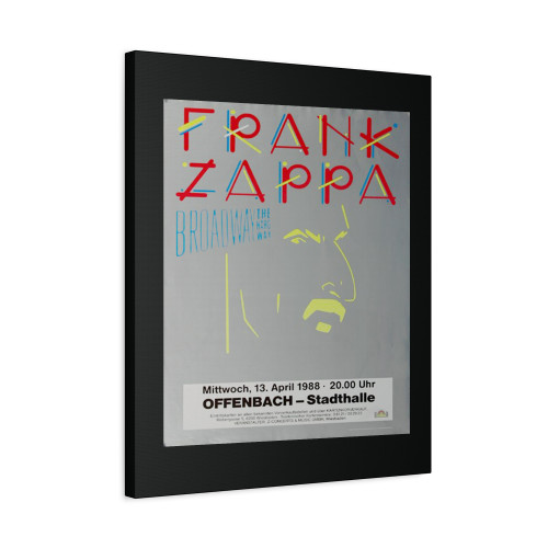 Frank Zappa Broadway Hard Way Frankfurt 1988 Canvas Print Poster