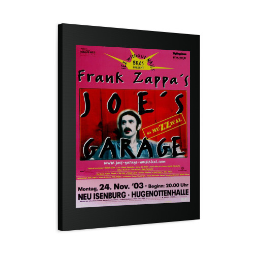 Frank Zappa Joes Garage Neu-Isenburg & Frankfurt 2003 Canvas Print Poster