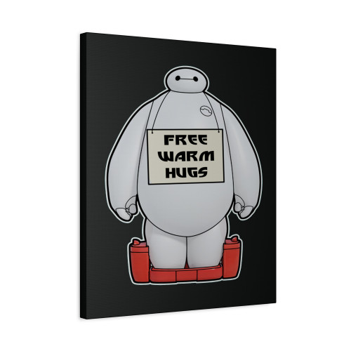 Free Warm Hugs From Baymax Canvas Print Poster