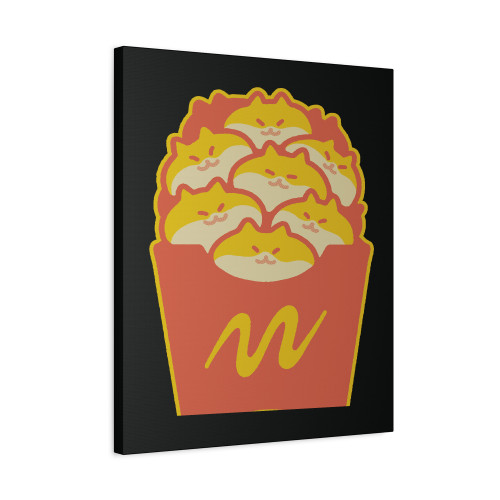 Friendch Fries Canvas Print Poster