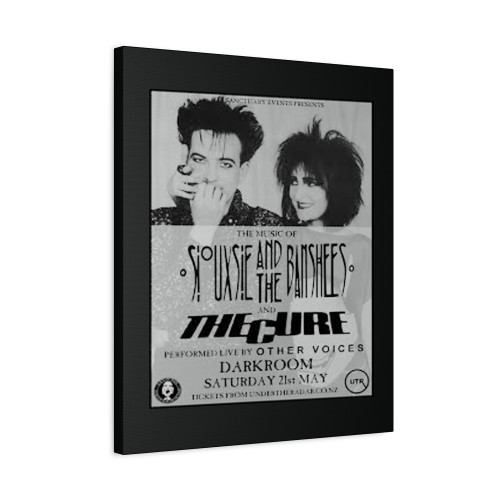 The Cure Siouxsie And The Banshees Live Tribute Night Canvas Print Poster