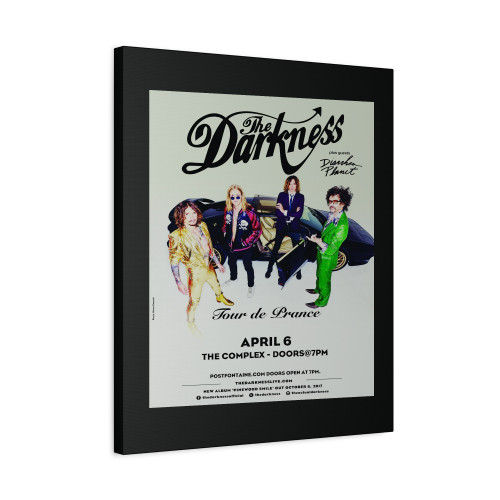 The Darkness Diarrhea Planet Tour De Prance 2018 Salt Lake Concert Canvas Print Poster