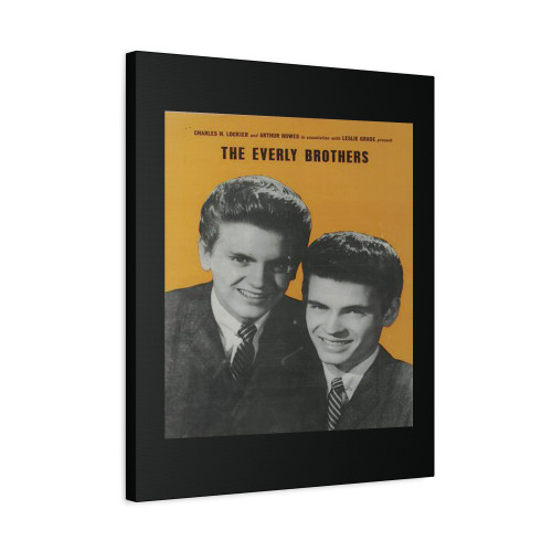 The Everly Brothers The Everly Brothers Uk Tour Programme Canvas Print Poster