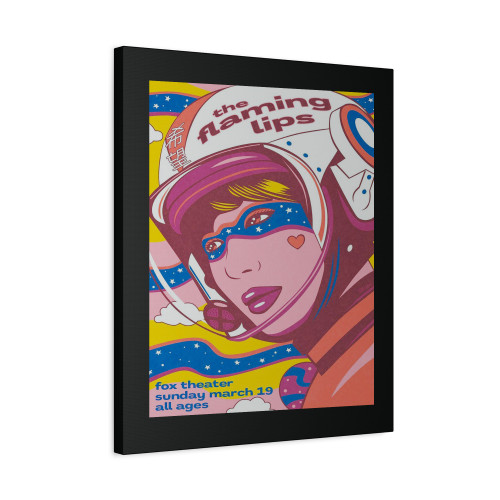 The Flaming Lips Gig By Bill Wood Canvas Print Poster