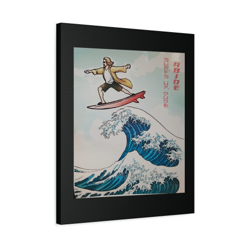 The Great Wave Of The Big Lebowski Canvas Print Poster