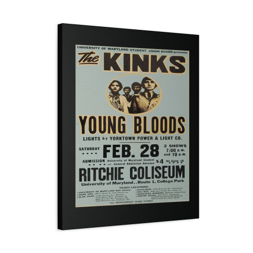 The Kinks And Young Bloods Canvas Print Poster