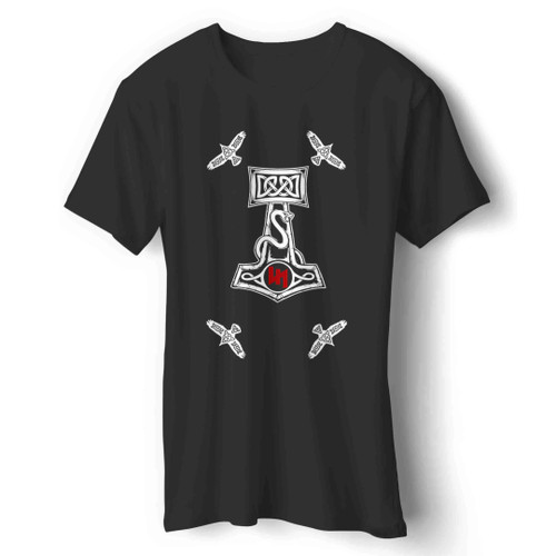 Wolfsangel Heraldic Jorgmundr Huginn Muninn Man's T-Shirt