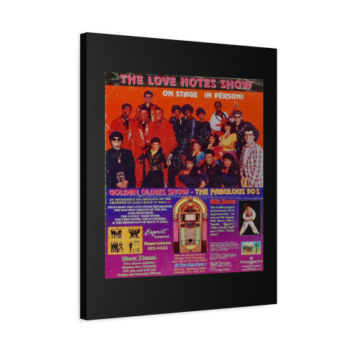 The Love Notes Vintage Concert Canvas Print Poster