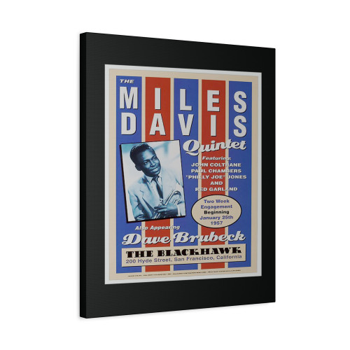 The Miles Davis Quintet At The Blackhawk 1957 Jazz Concert Canvas Print Poster
