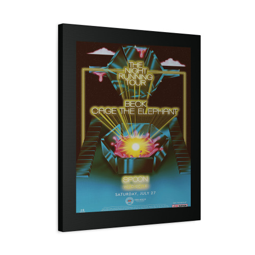 The Night Running Tour Beck & Cage The Elephant Canvas Print Poster