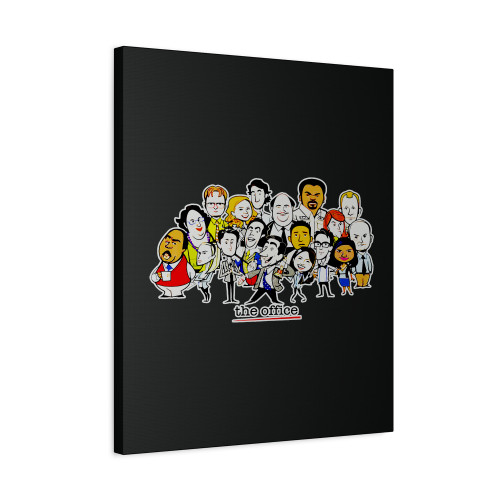 The Office Tv Show Us Cartoon Funny Canvas Print Poster