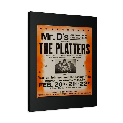 The Platters 1970S San Francisco Ca Concert Canvas Print Poster