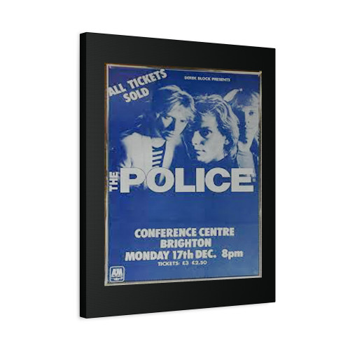 The Police 1979 Concert Canvas Print Poster