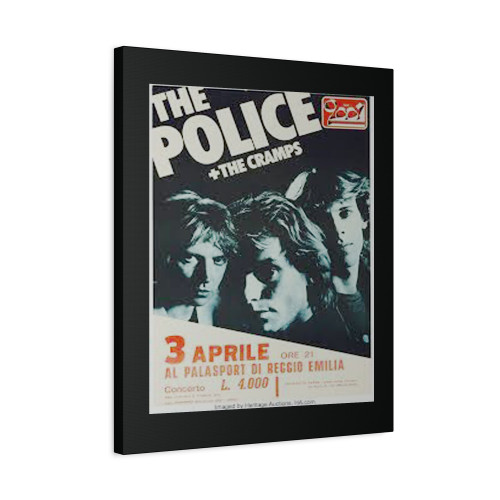 The Police Cramps Concert Canvas Print Poster